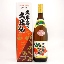 久米島の久米仙　でいご古酒43°箱付き 沖縄県久米島の久米仙